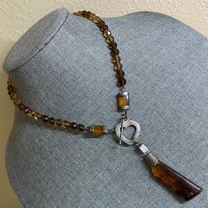 Vintage 925 ‘Amber’ Artisan Necklace